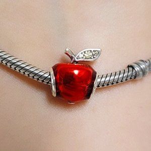Charm Snow white Apple S925 for pandora bracelet